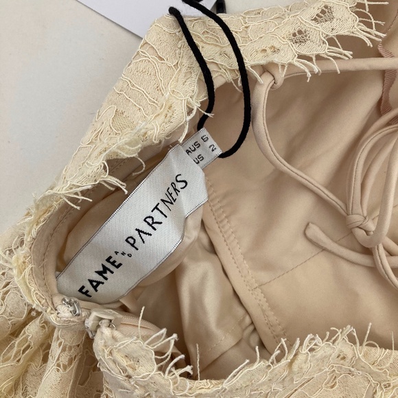 FAME AND PARTNERS Formal Lace Evening Dress - Picture 5 of 8